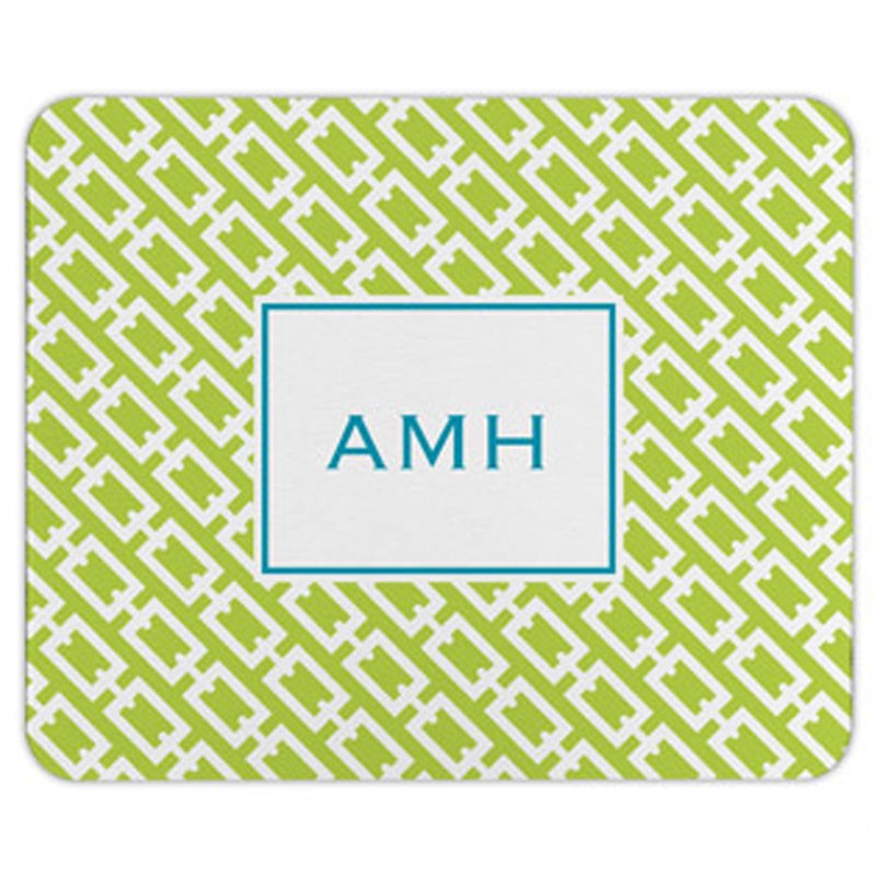 boatman geller chain link lime mouse pad