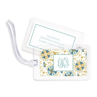 boatman geller suzani gold bag tags