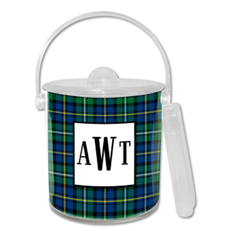 boatman geller black watch plaid ice bucket