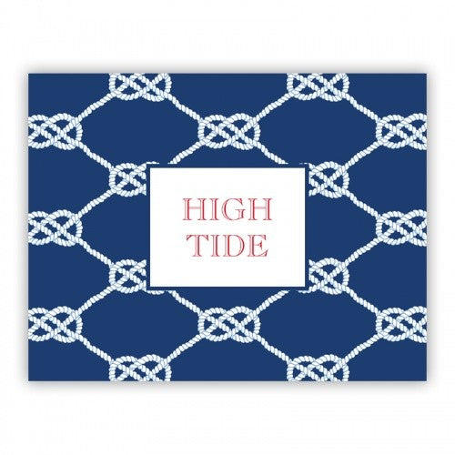 Nautical Knot Navy Small Lucite Tray Insert