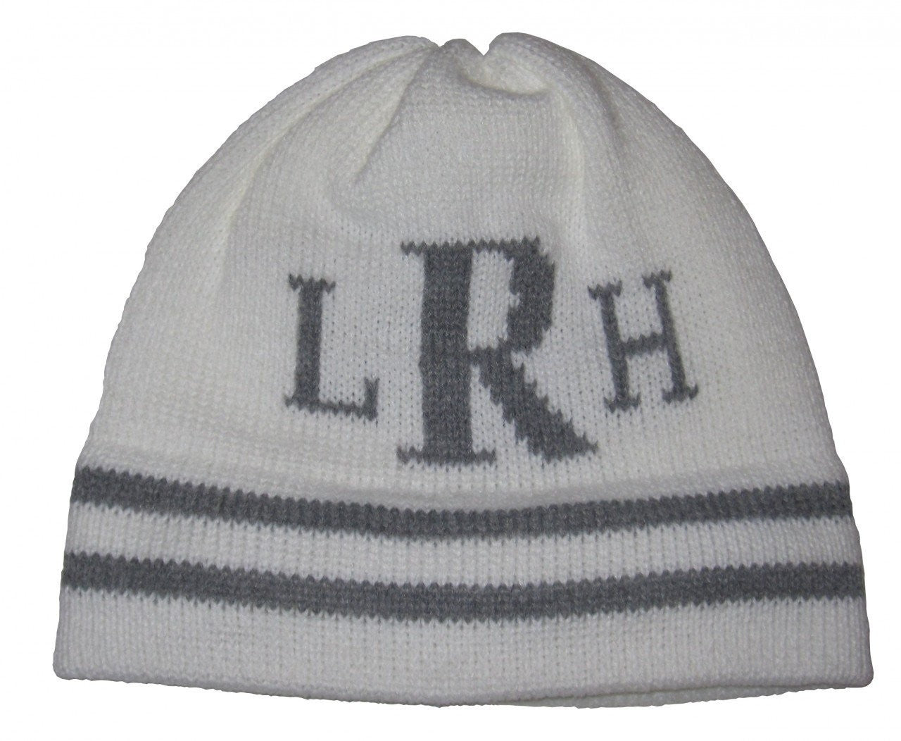 classic personalized hat with monogrammed initials