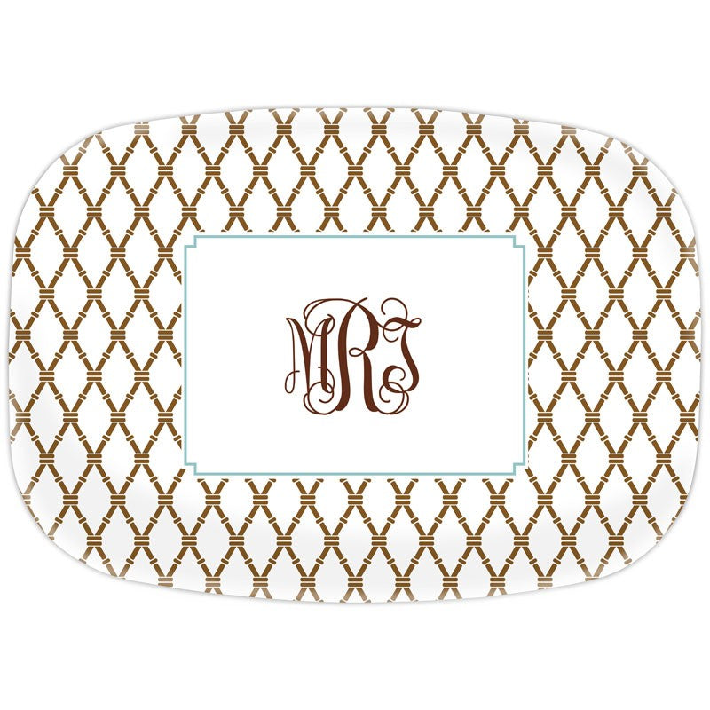 boatman geller bamboo brown & slate platter