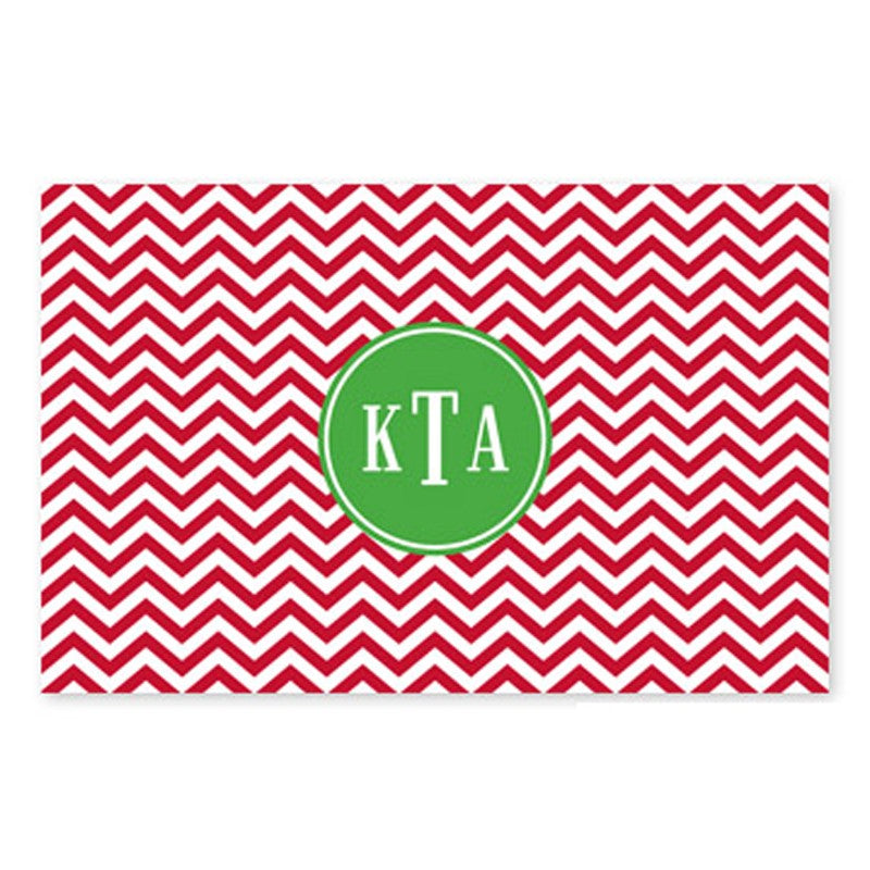 boatman geller chevron red disposable placemats