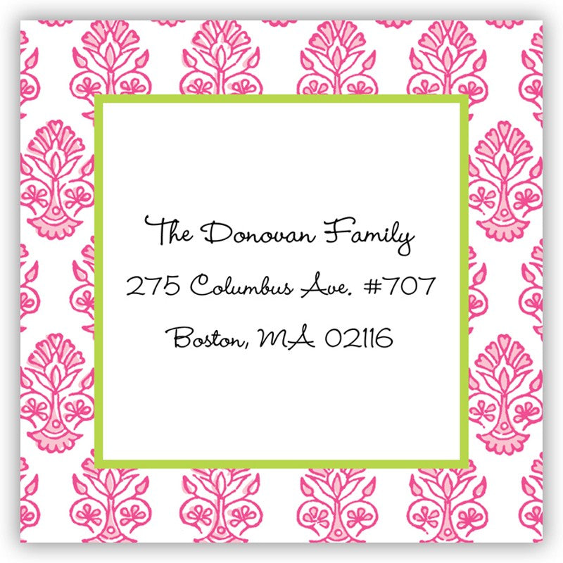 boatman geller beti pink square sticker
