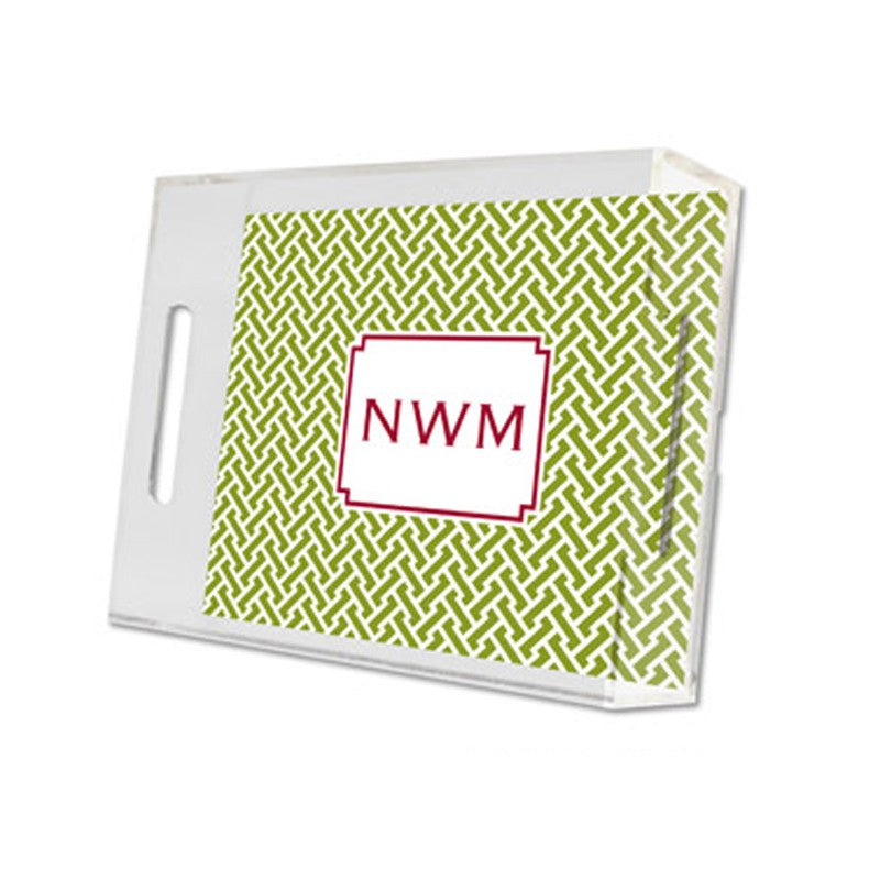stella jungle lucite tray - small