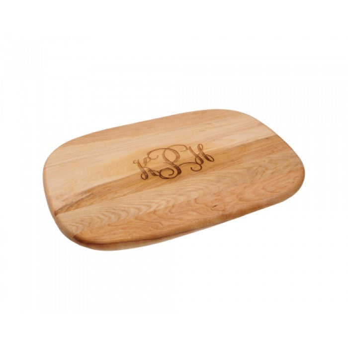 medium monogram wooden cutting board