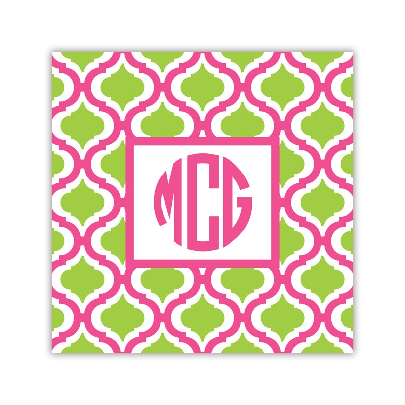 kate raspberry & lime square paper coaster set of 50