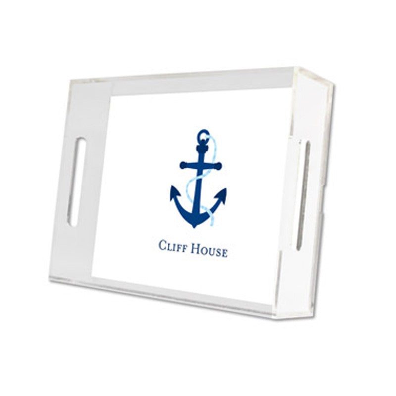 icon anchor lucite tray - small