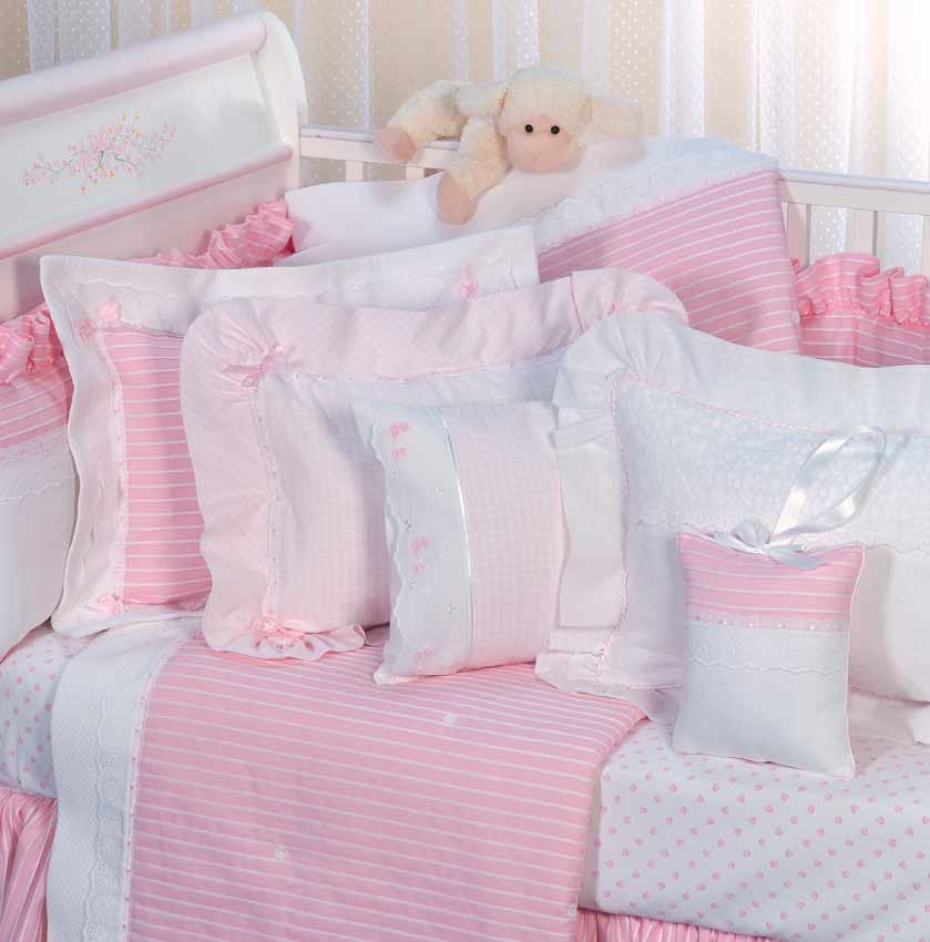 precious pink crib bedding by blauen
