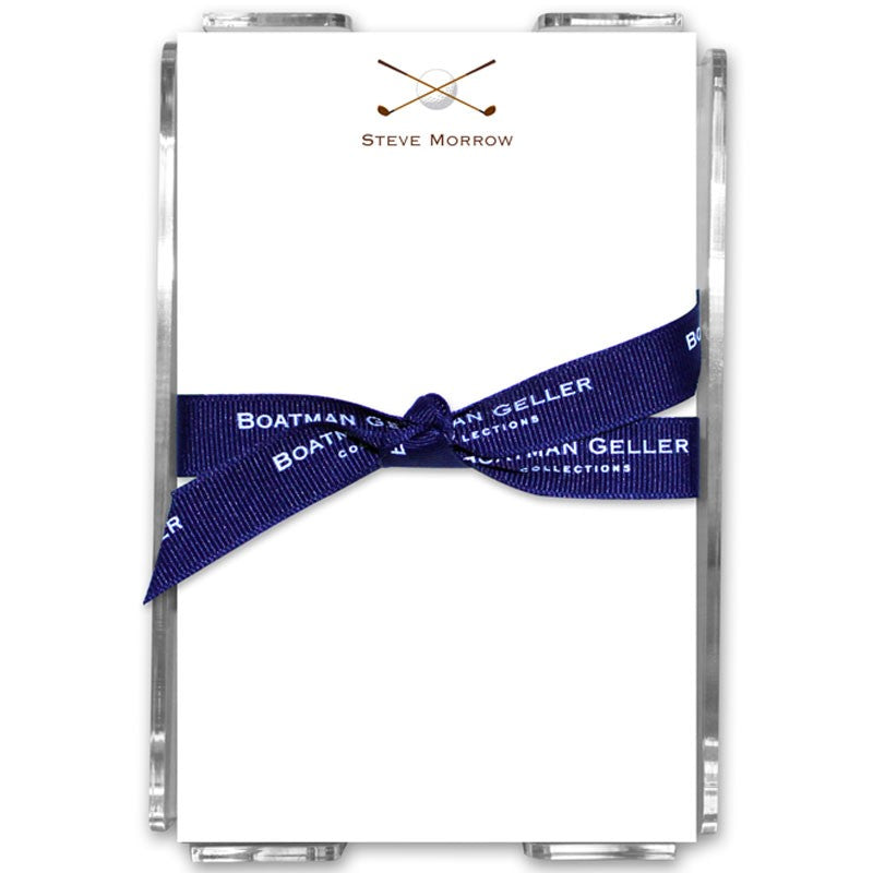 boatman geller golf acrylic note sheets