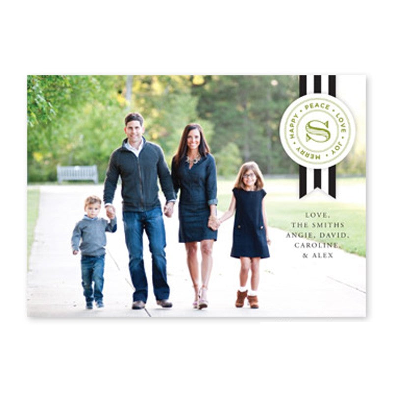 boatman geller ribbon large black photocard