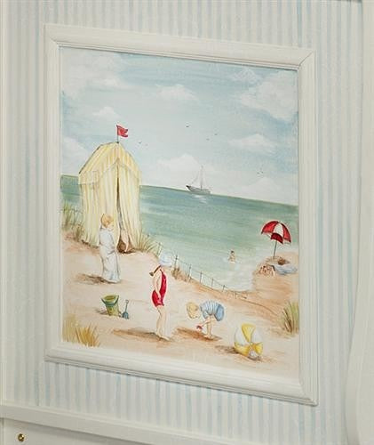 seashore french panel crib by art for kids