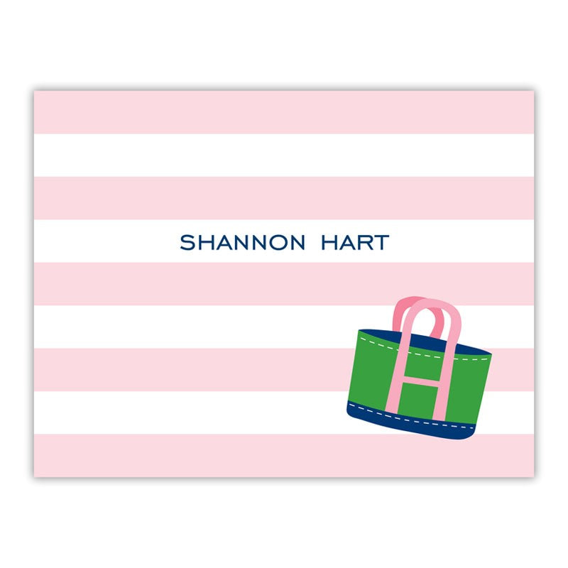boatman geller tote stripe foldover note