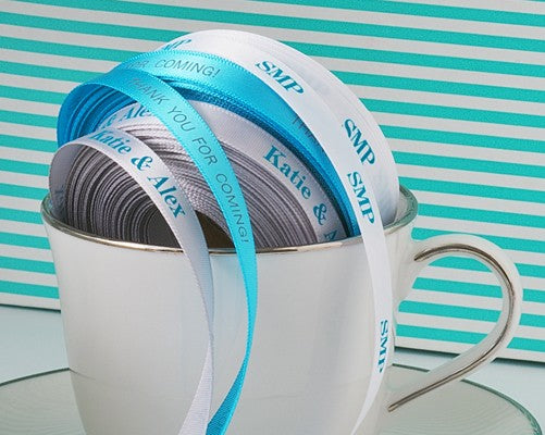 personalized 3/8" satin ribbon - 36 colors
