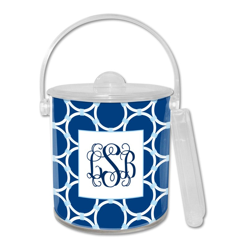 boatman geller bamboo rings navy ice bucket