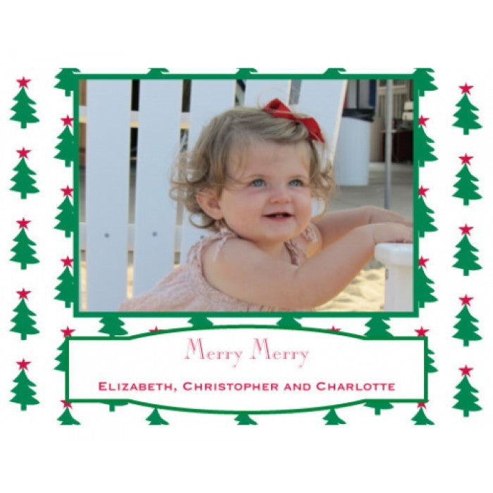 o christmas tree green holiday cards