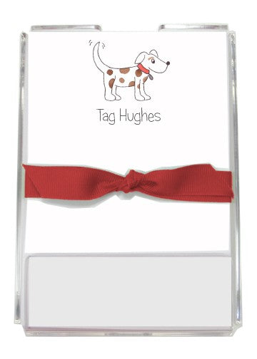 personalized memo sets  puppy dog