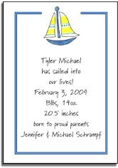 personalized invitations  sailing in