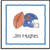 personalized stickers  football fanatic