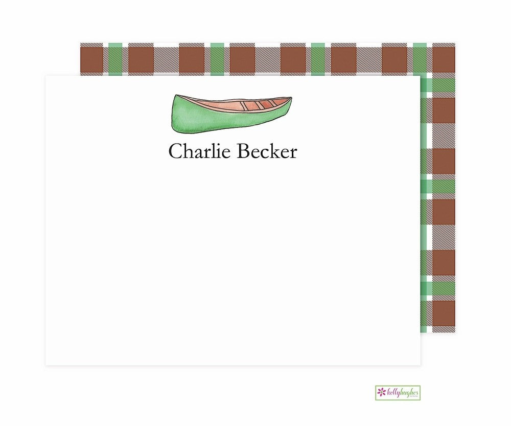 personalized - canoe club flat notes