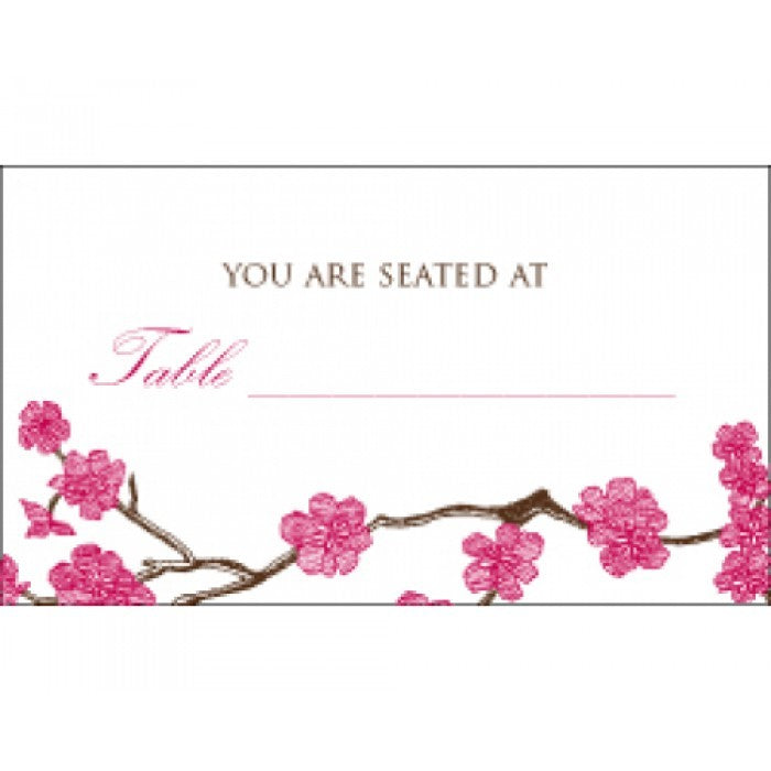 jennifer & steven escort card