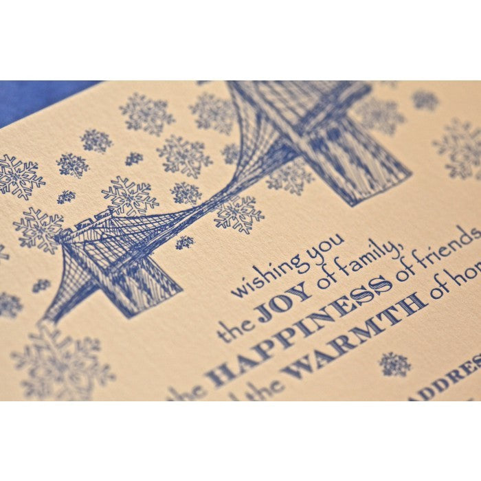 bridge holiday card