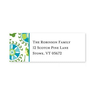boatman geller suzani teal address labels