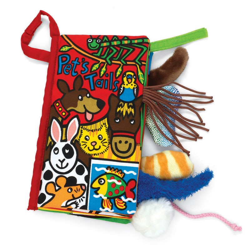 pet tails plush book by jelly cat