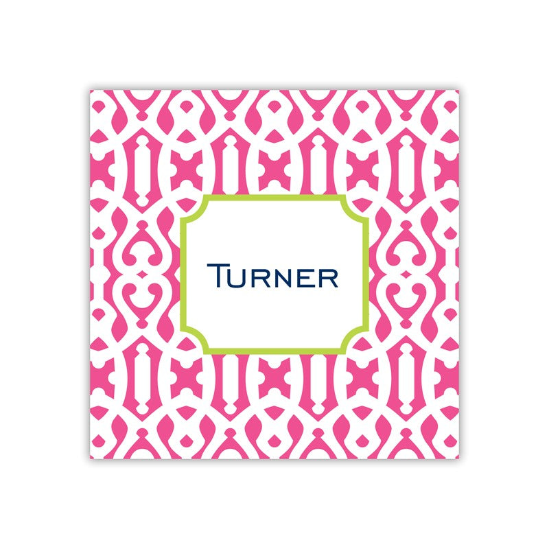 cameron raspberry square paper coaster set of 50