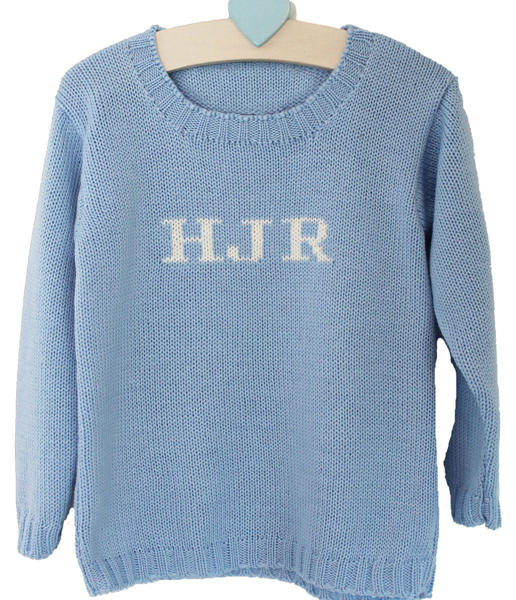 boys' monogrammed merino wool sweater