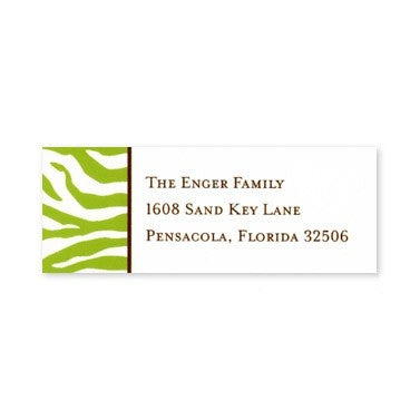 boatman geller zebra green address labels