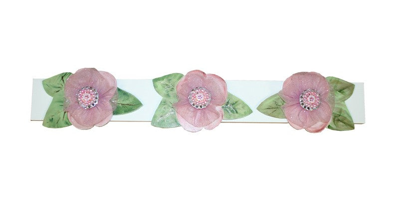 pink flower peg board