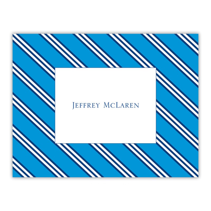 boatman geller repp tie blue & navy foldover note