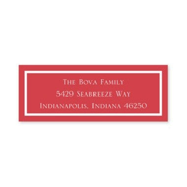 boatman geller classic red address labels