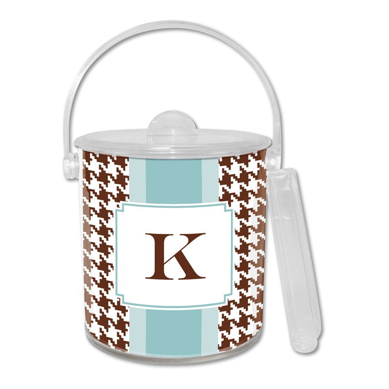 boatman geller alex houndstooth chocolate ice bucket