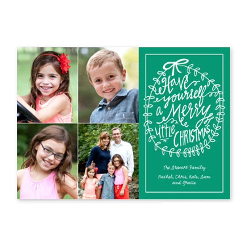 boatman geller merry little christmas emerald photocard