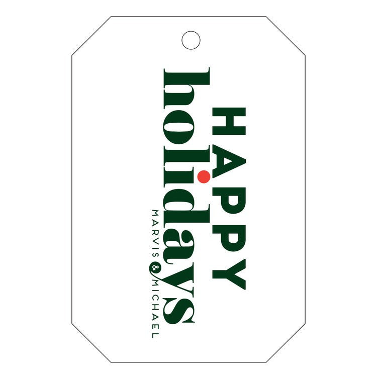 haute papier letterpress gift tag t40