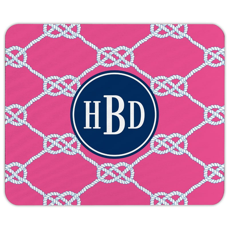 boatman geller nautical knot raspberry mouse pad