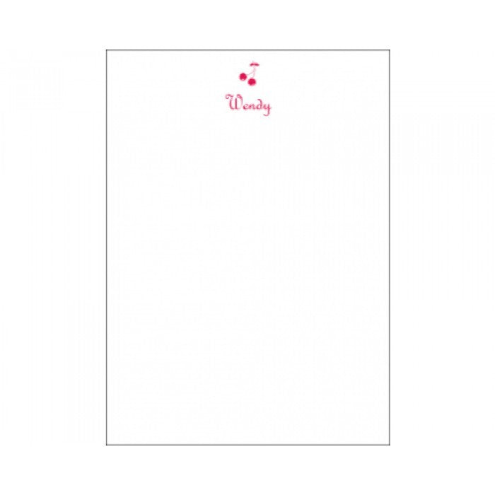 vertical cherries social stationery