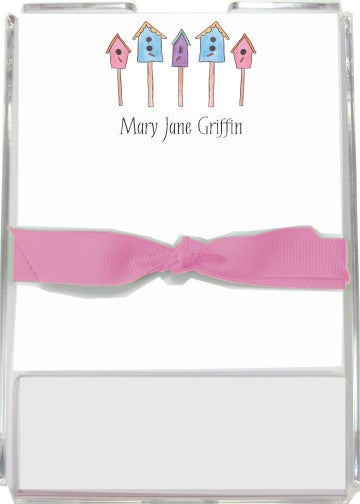 personalized memo sets  for the birds
