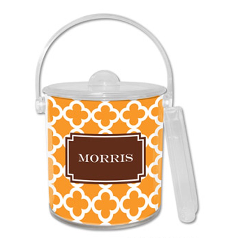 boatman geller bristol tile tangerine ice bucket