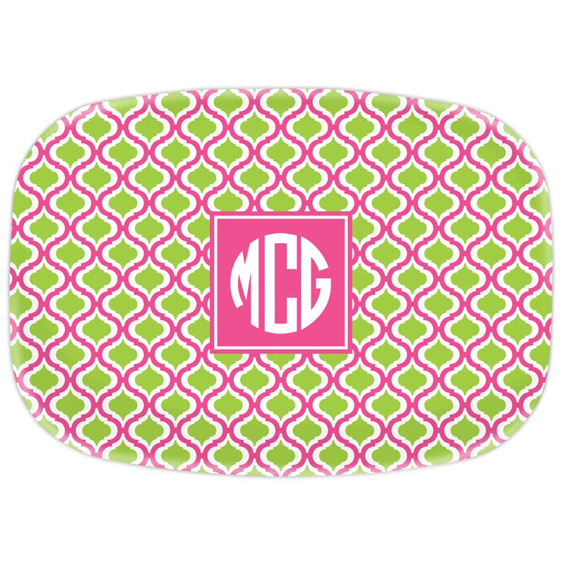 boatman geller kate raspberry & lime platter