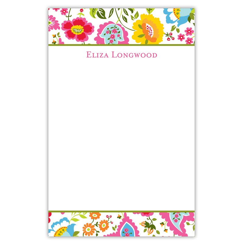 boatman geller bright floral notepad