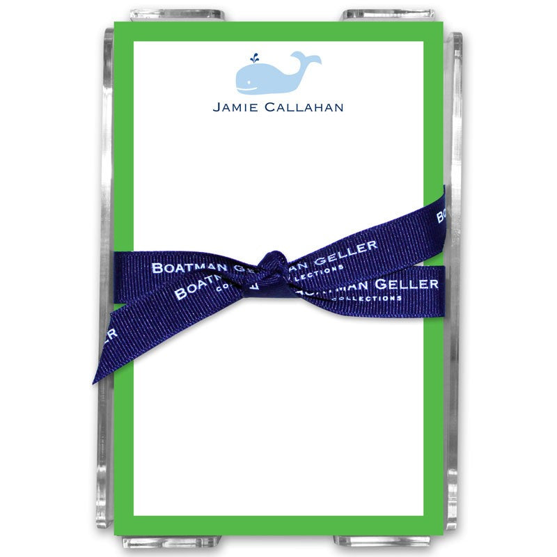boatman geller whale acrylic note sheets