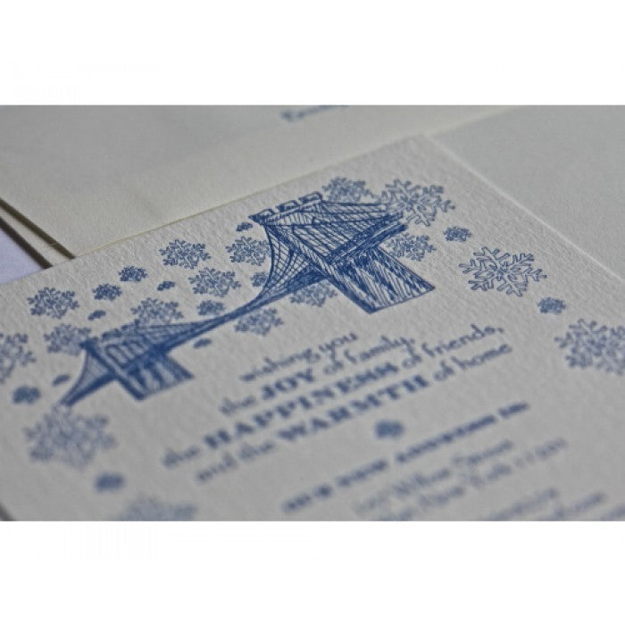 snowy brooklyn holiday card
