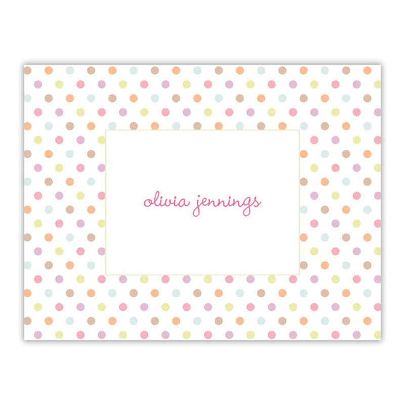 boatman geller multi confetti pink foldover note