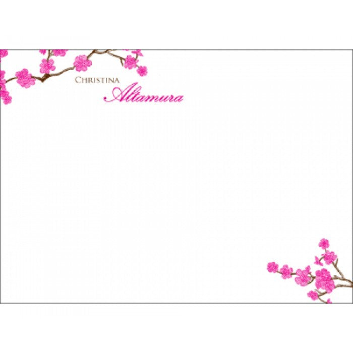 cherry social stationery