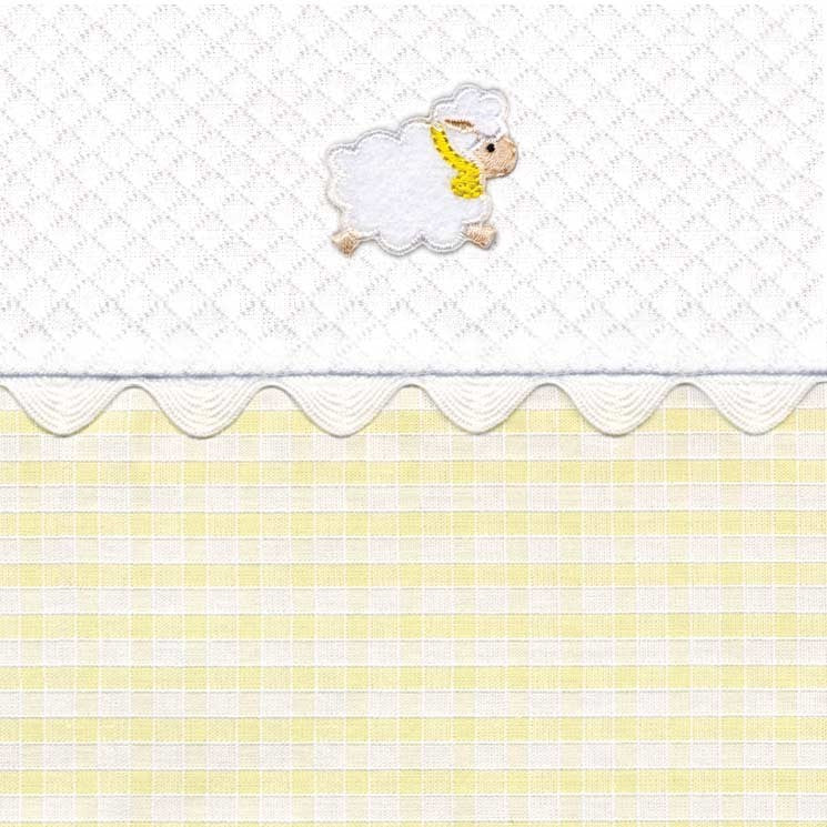 hopper yellow crib bedding by blauen