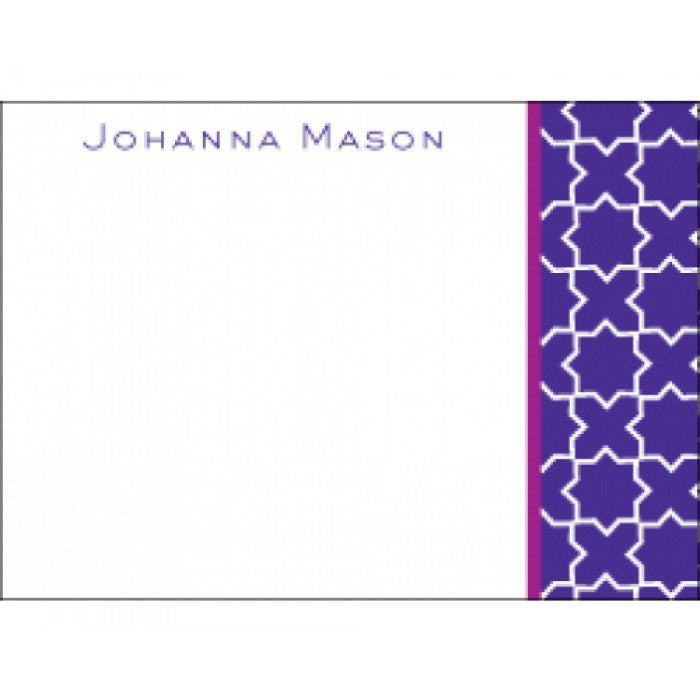 cross & octagon pattern enclosure card