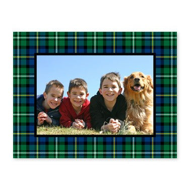 boatman geller black watch plaid photocard
